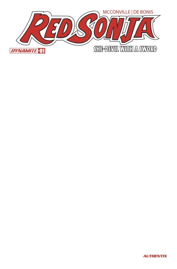 Cover F Blank Authentix Variant cover