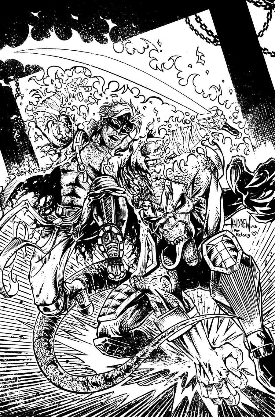 Cover D 1:25 Andrew Mangum Black & White Virgin Variant cover