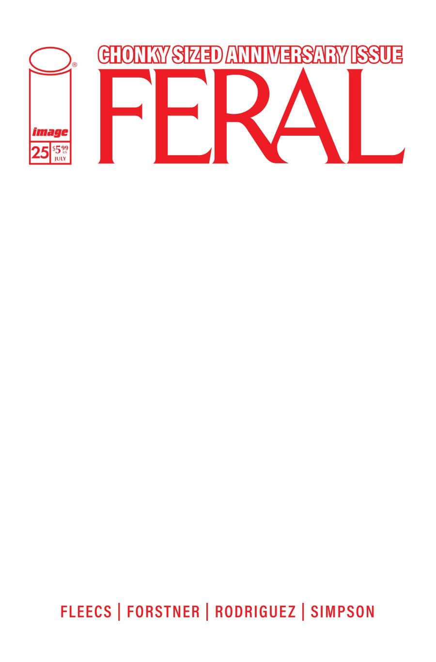 Cover E Blank Variant cover