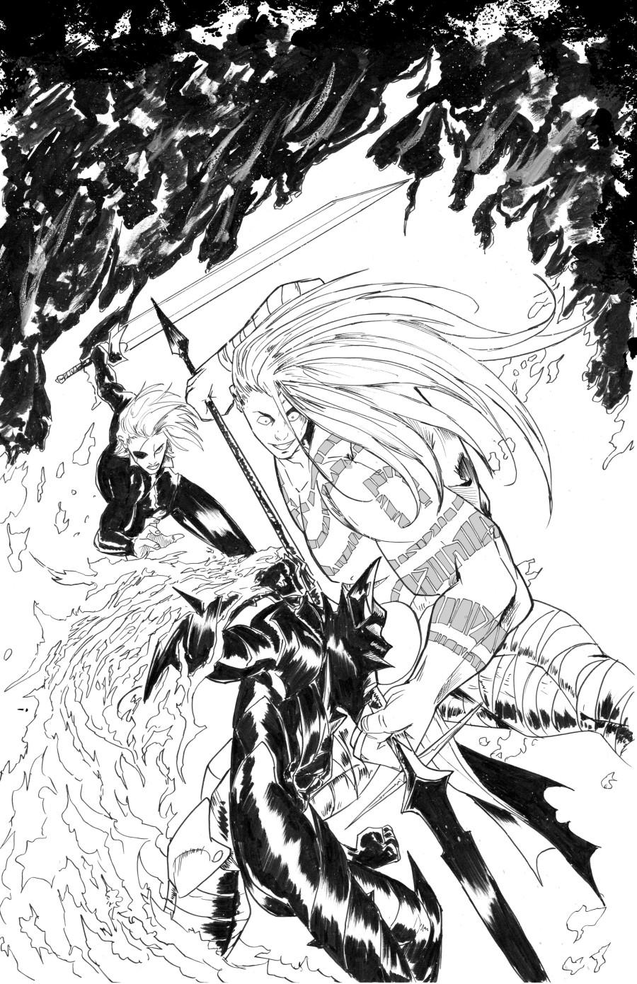 Cover C 1:25 Patrick Mulholland Black & White Virgin Variant cover