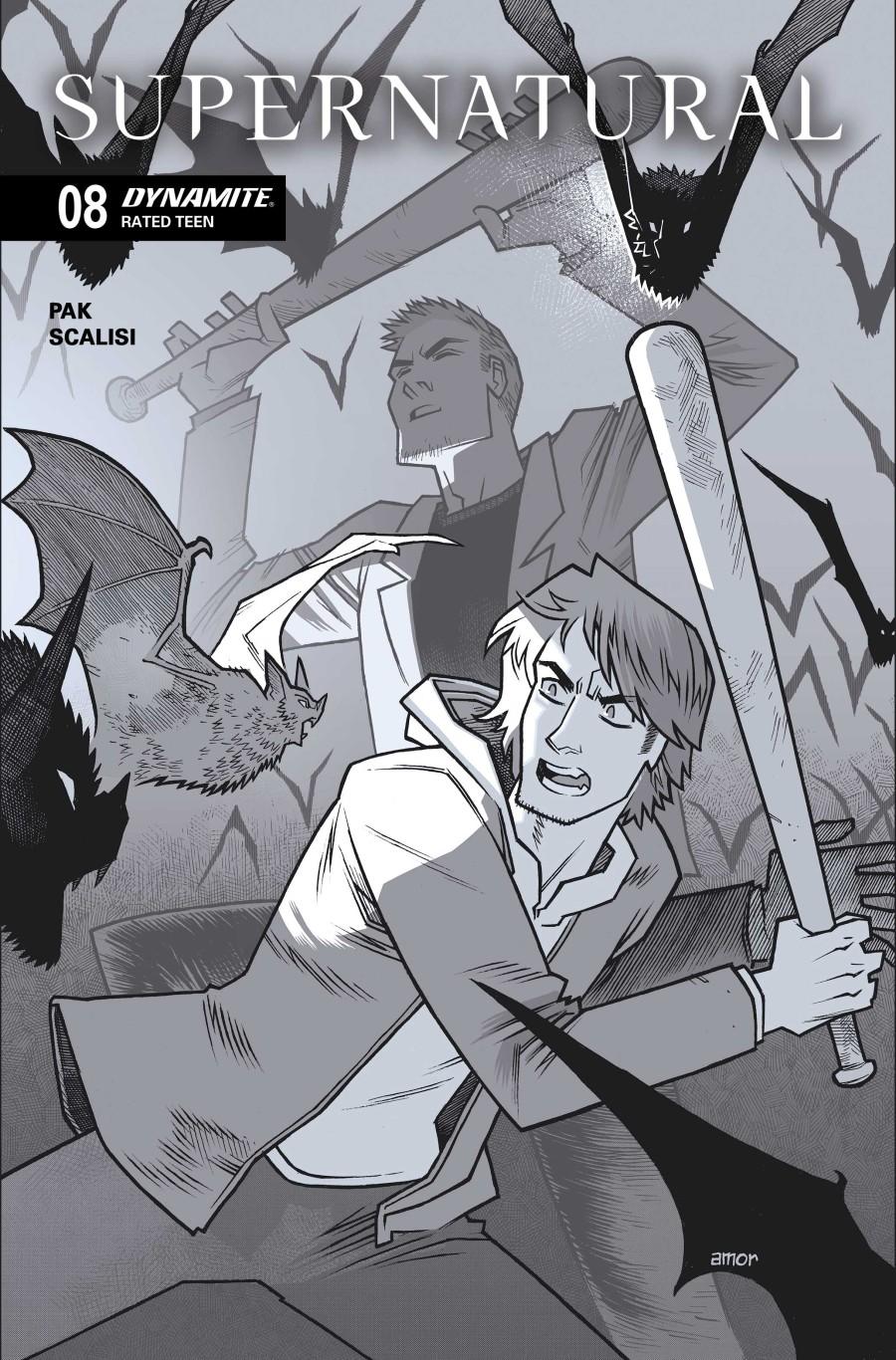 Cover H 1:10 John Amor Black & White Variant cover