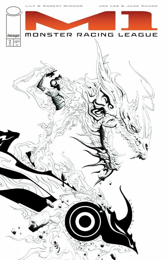 Cover C 1:25 Jae Lee Black & White Variant cover