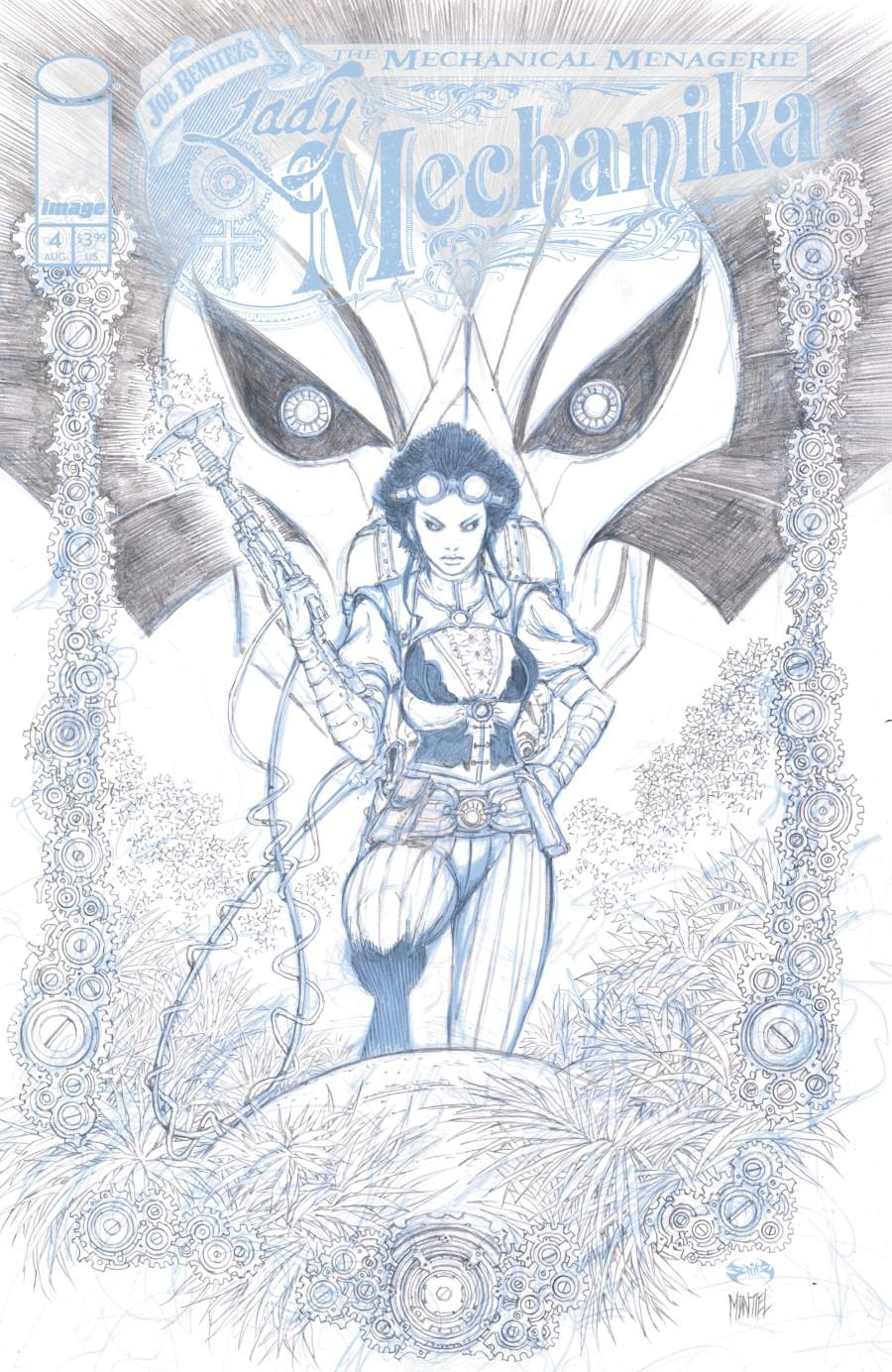 Cover C 1:10 Joe Benitez Black & White Variant cover