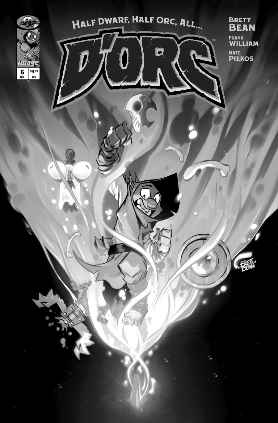Cover C 1:25 Brett Bean Black & White Variant cover