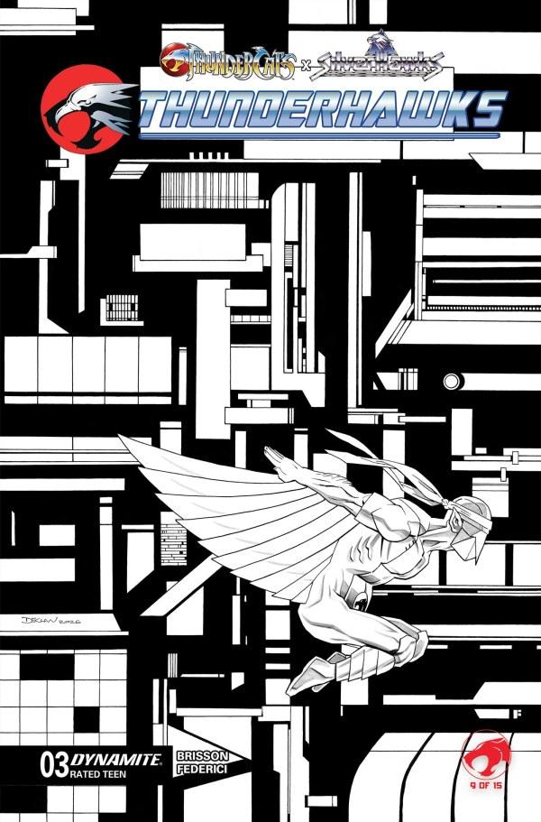 Cover K Declan Shalvey Black & White Variant cover