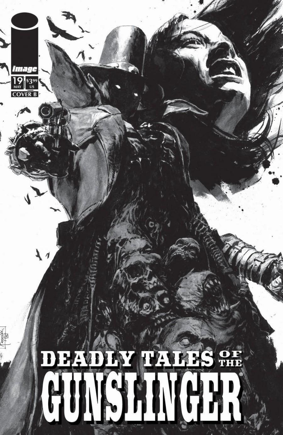 Deadly Tales of the Gunslinger #19, Cover B Patric Reynolds Black & White Variant