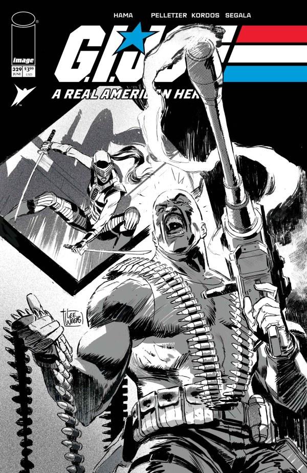 G.I. Joe: A Real American Hero #329, Cover B Lee Weeks Black & White Variant