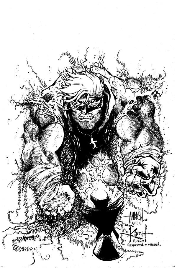 Cover D 1:25 Andrew Mangum Black & White Virgin Variant cover