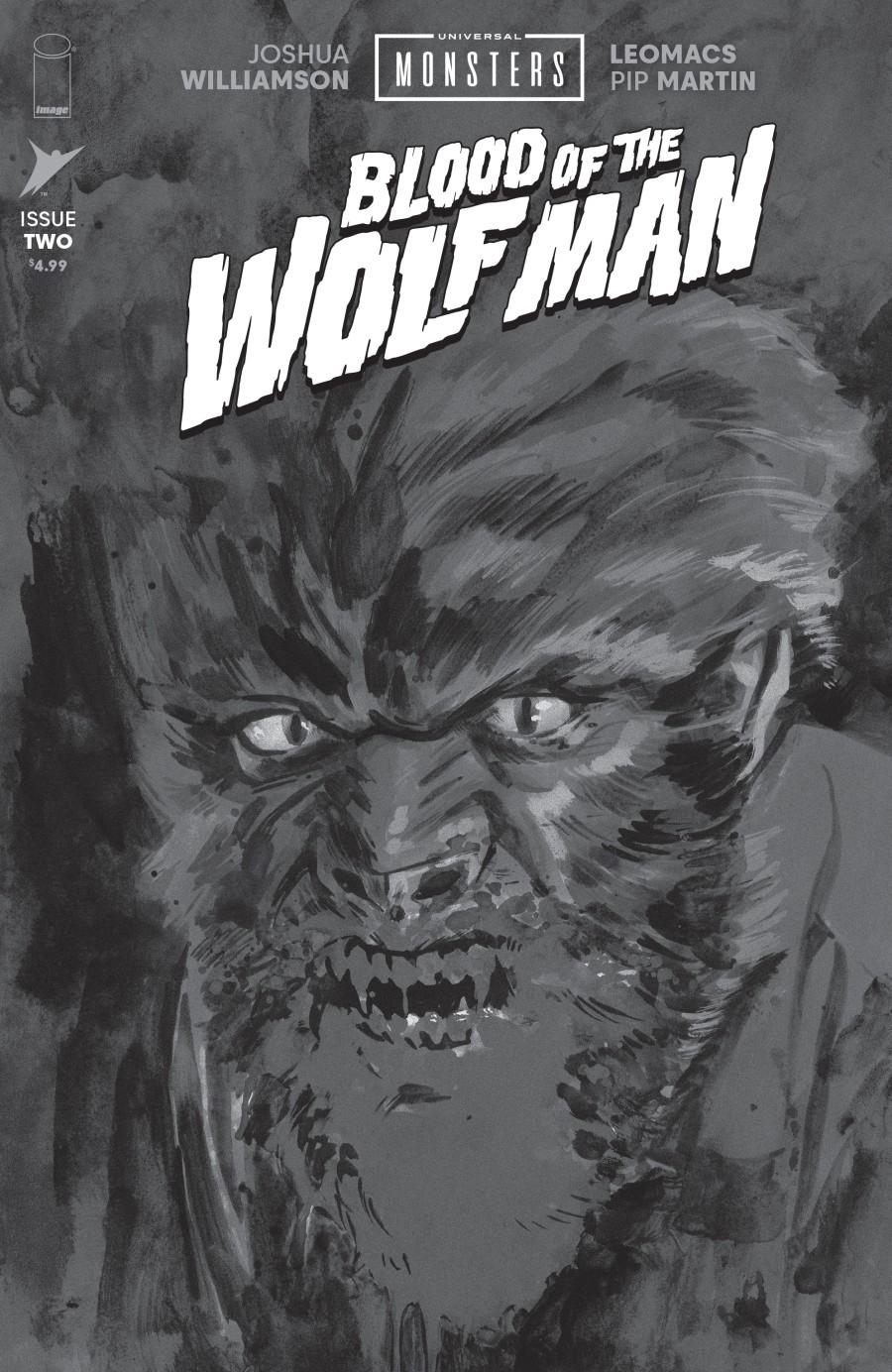 Cover D 1:25 Jacob Phillips Black & White Classic Horror Variant cover