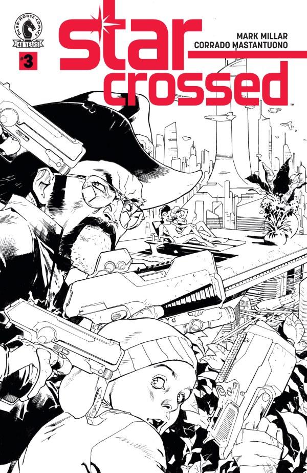 Star-Crossed #3, Cover B Stuart Immonen Black & White Variant