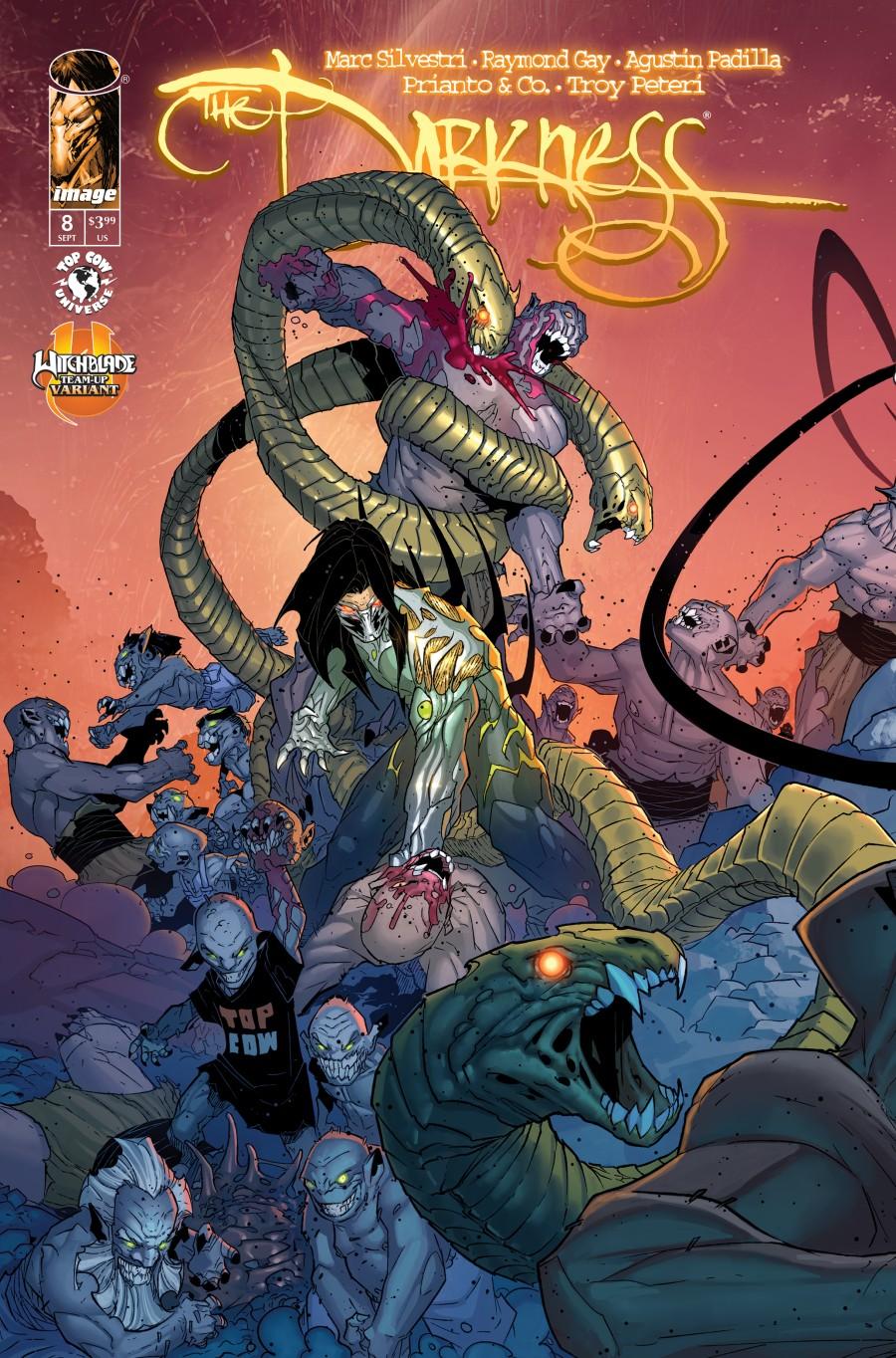 The Darkness #8, Cover C Pat Boutin Witchblade Team-Up Connecting Variant