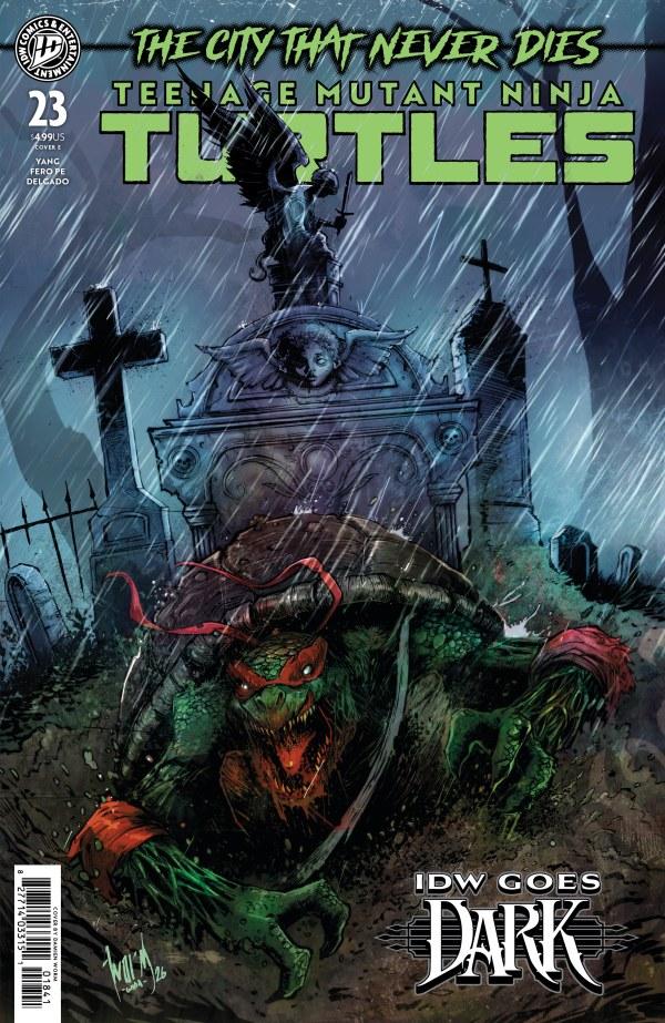 Teenage Mutant Ninja Turtles #23, Cover E Damien Worm Idw Goes Dark Variant