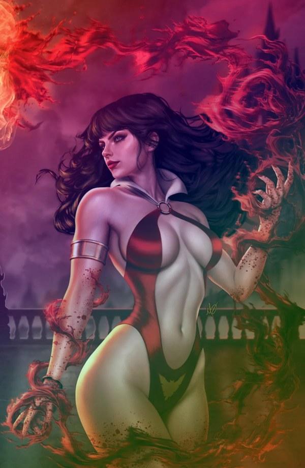 616 Comics / 8-Zero-2 Comics David Dias Vampirella Connecting Foil Virgin Variant cover