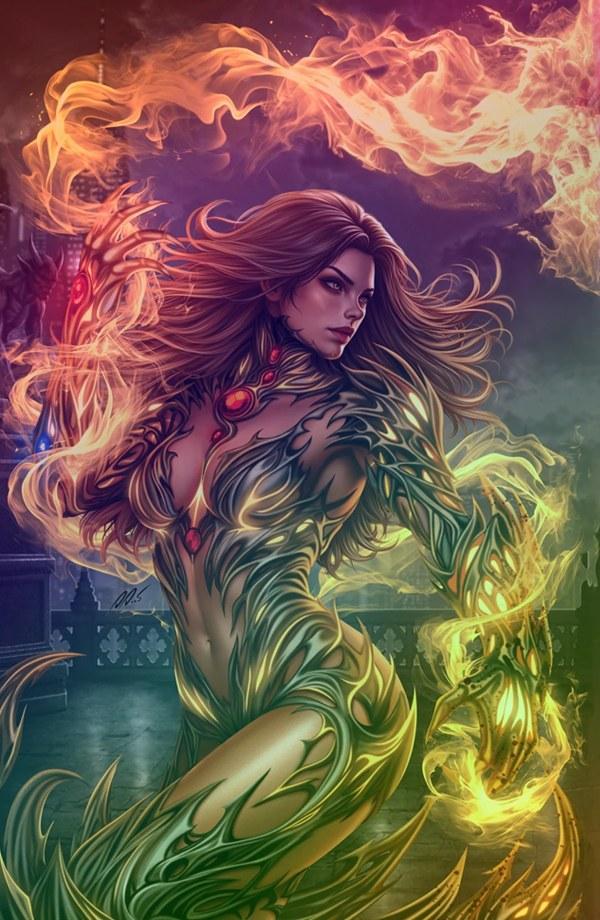 616 Comics / 8-Zero-2 Comics David Dias Witchblade Connecting Foil Virgin Variant cover