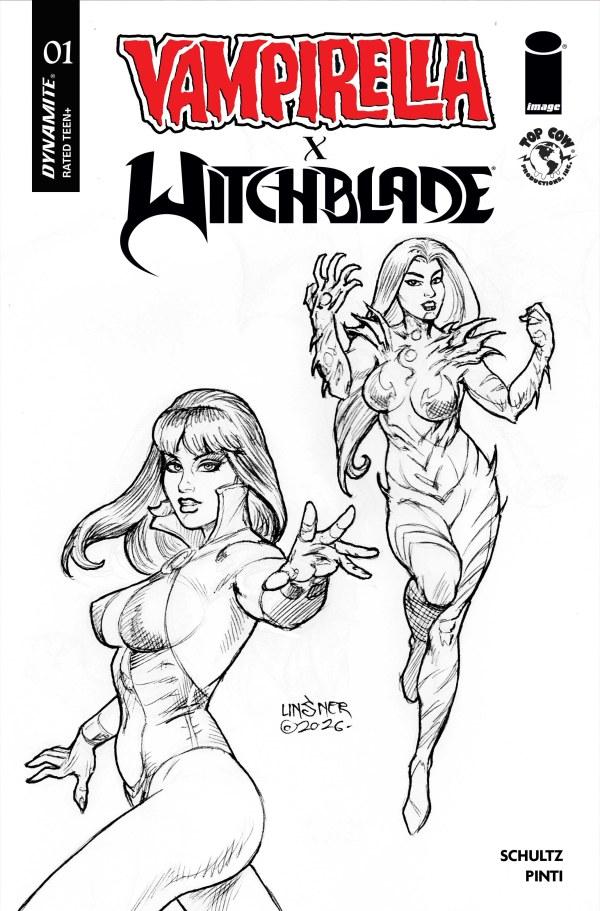 Cover K 1:15 Joseph Michael Linsner Black & White Variant cover