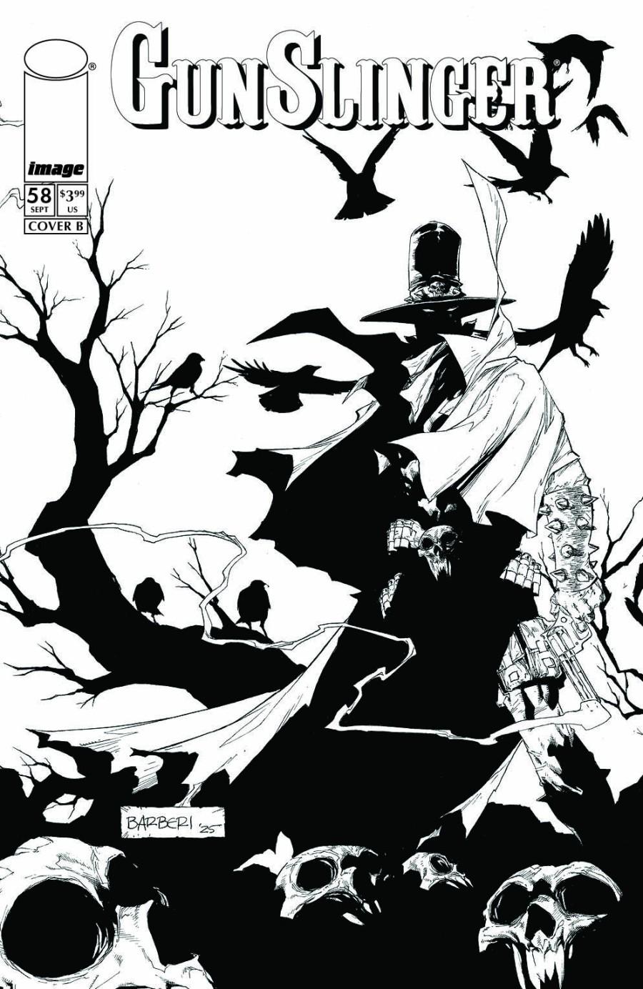 Cover B Carlo Barberi Black & White Variant cover