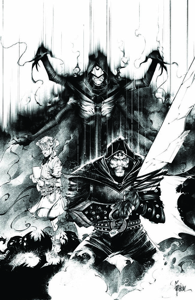 The Curse of Sherlee Johnson #8, Cover C Jonathan Glapion Black & White Virgin Variant