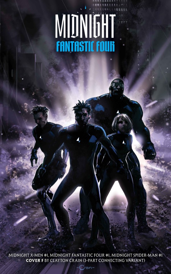 Midnight Fantastic Four #1, Cover F Clayton Crain Connecting Variant