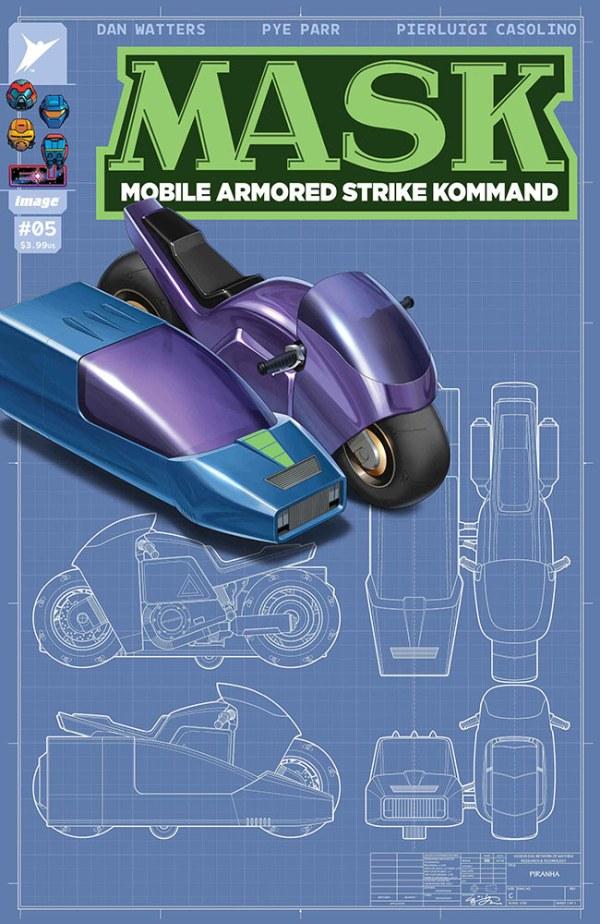 M.A.S.K. #5, Cover E 1:50 E. J. Su Variant
