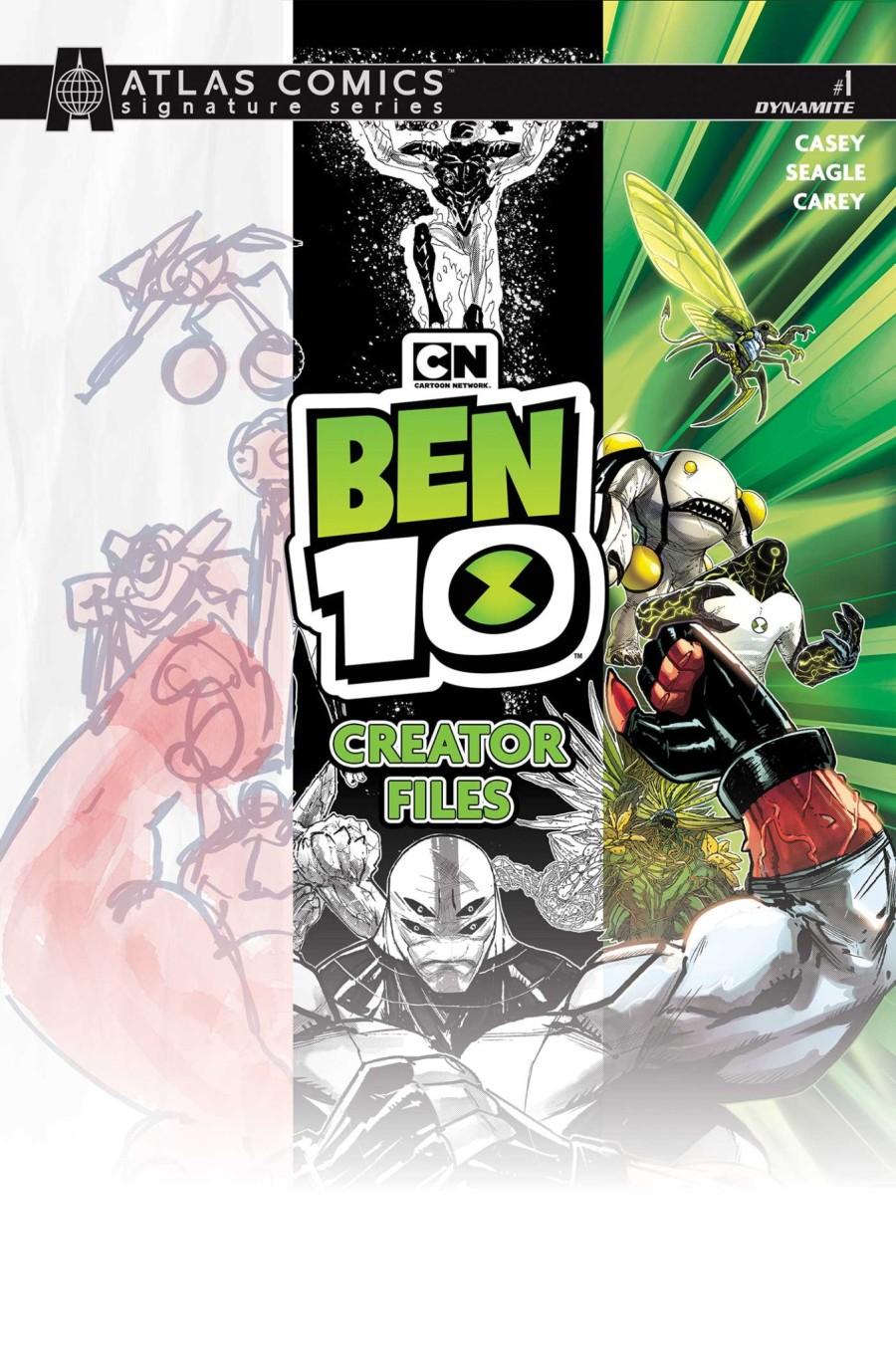 Ben 10: Creator Files #1, Cover C Robert Carey Atlas Edition Signed By Joe Casey Variant