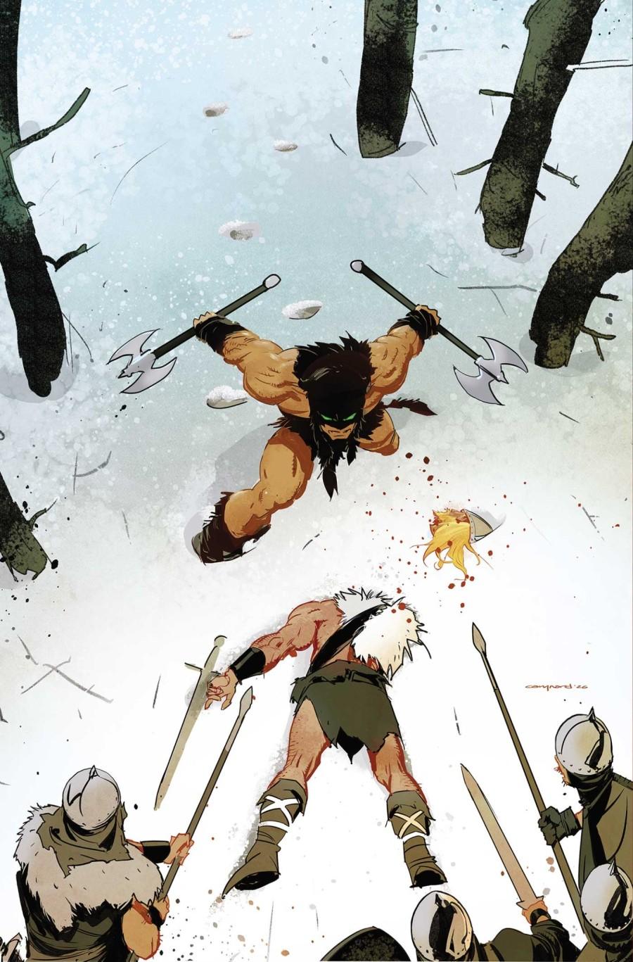 Fire and Ice: Darkwolf #4, Cover H 1:10 Cary Nord Virgin Variant