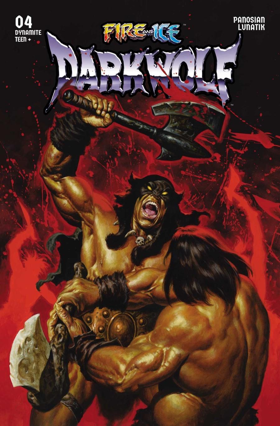Fire and Ice: Darkwolf #4, Cover C Joe Jusko Variant