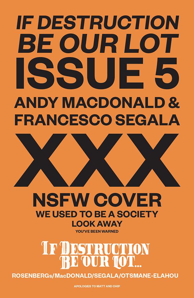 If Destruction Be Our Lot #5, Cover C Andy Macdonald Nsfw Variant