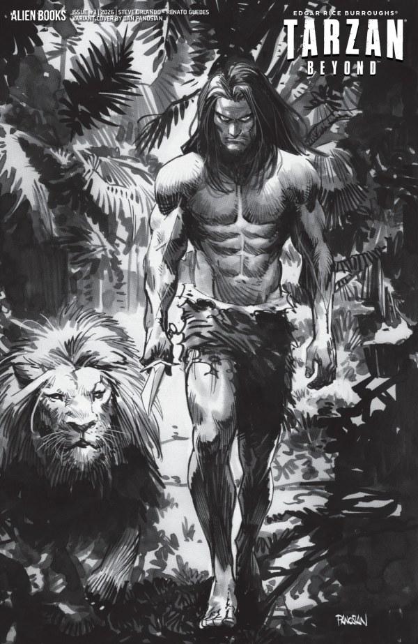 Cover D Dan Panosian Black & White Variant cover