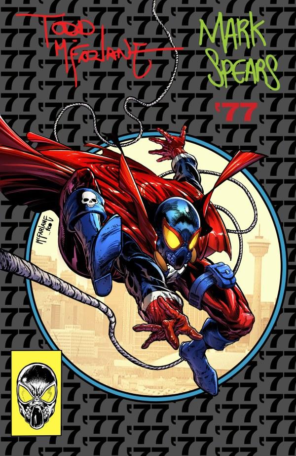 Cover J 1:500 Todd Mcfarlane Signed By Mcfarlane And Mark Spears Foil Virgin Variant cover