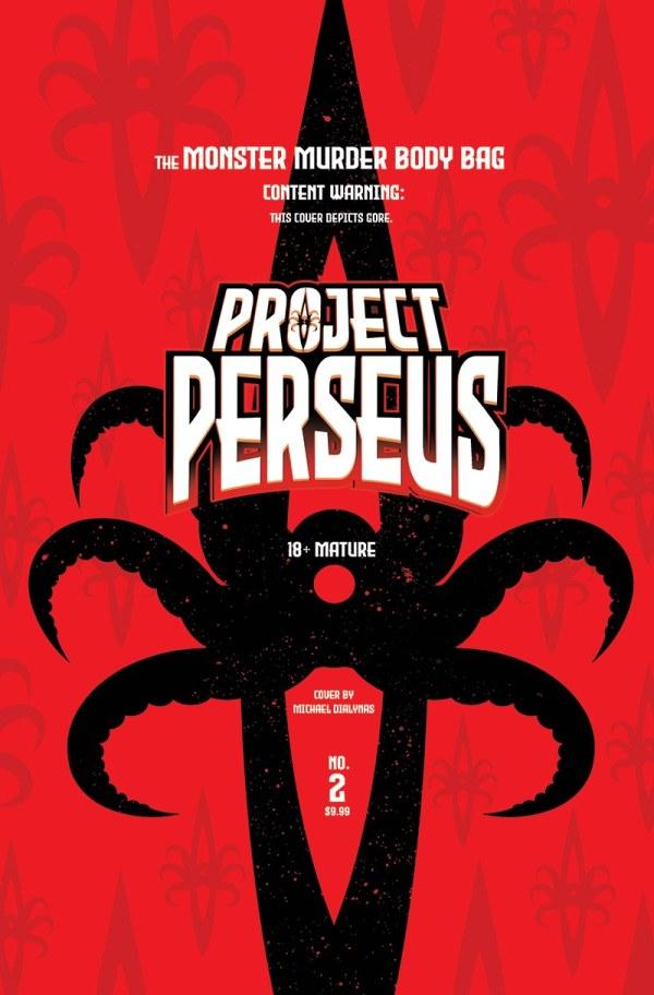Project Perseus #2, Cover F Michael Dialynas Monster Murder Body Bag Virgin Variant