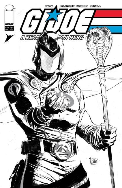 G.I. Joe: A Real American Hero #334, Cover B Lee Weeks Black & White Variant