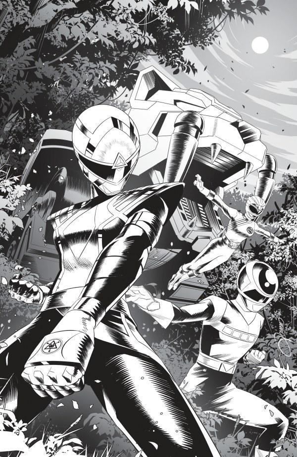 Power Rangers Unlimited #5, Cover J Alessio Zonno Black & White Virgin Variant