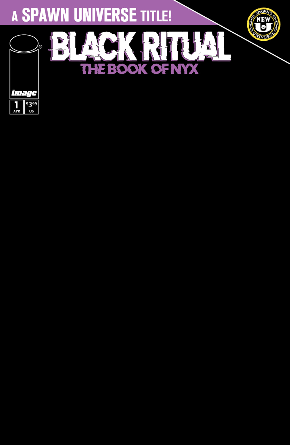 Cover D Blank Variant cover