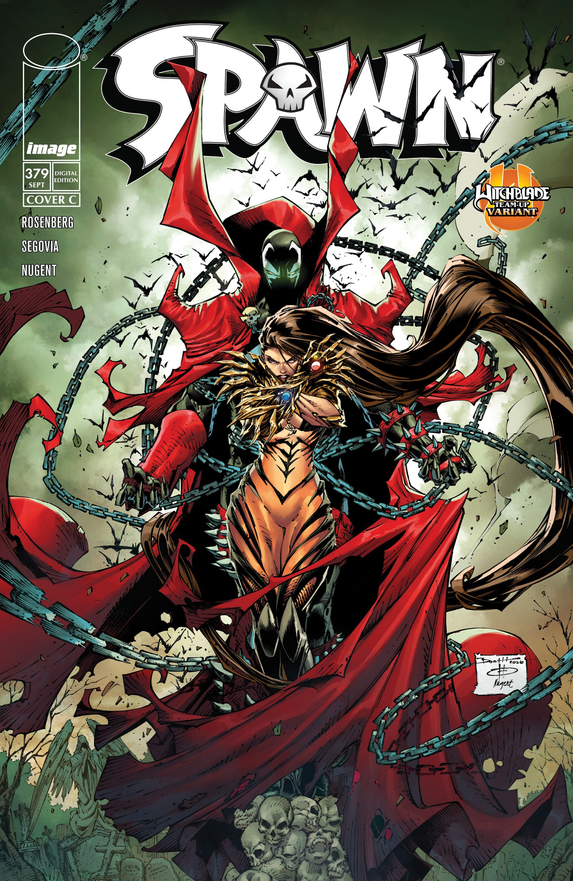 Cover C Brett Booth Witchblade Team Up Variant cover