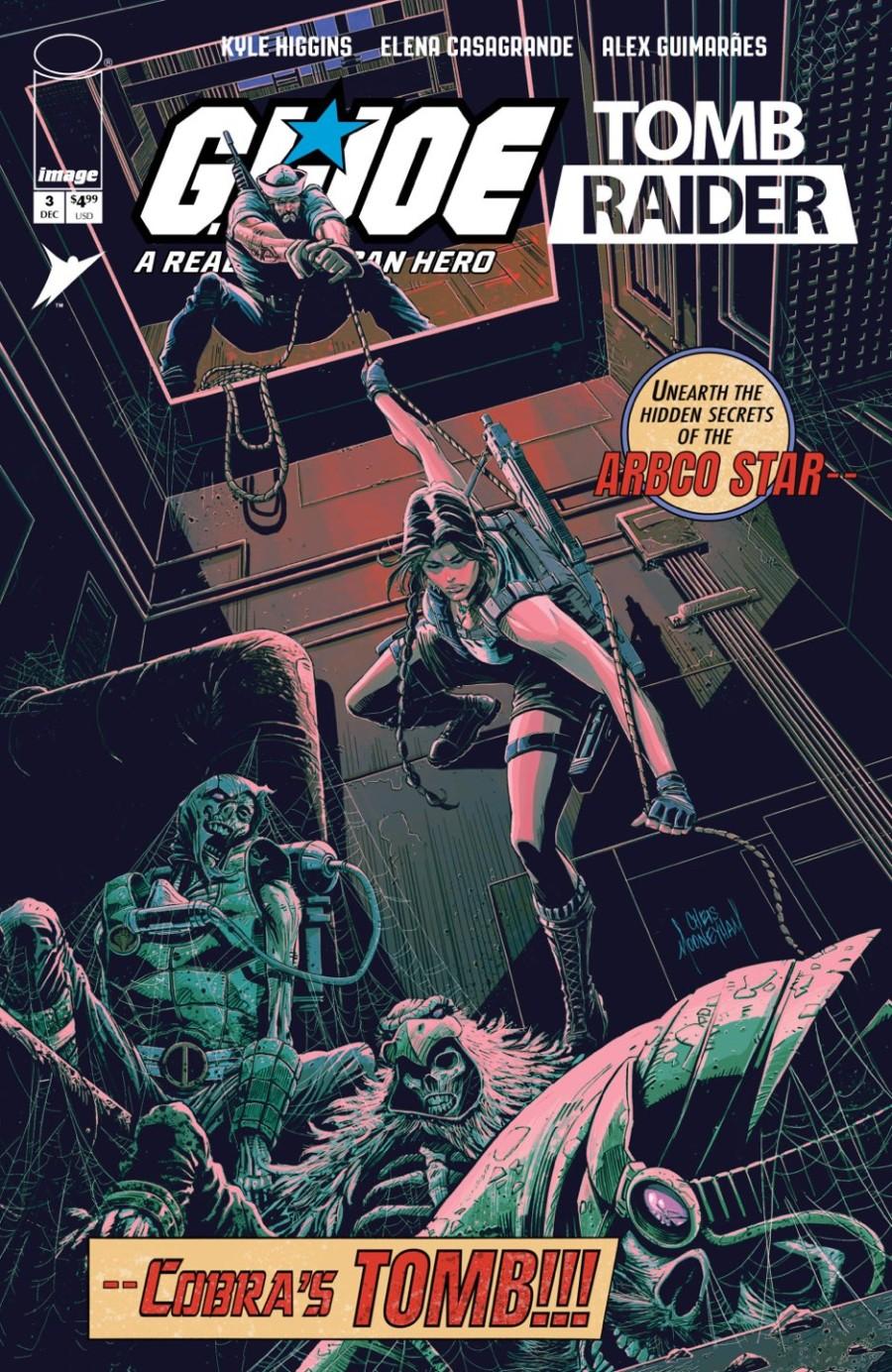 G.I. Joe: A Real American Hero / Tomb Raider #3, Cover D 1:25 Chris Mooneyham Vintage Joe Variant